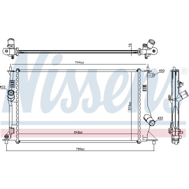 Wasserkühler PKW | MAZDA 5 1.8/2.0i/2.0CD 03.05 | 68503