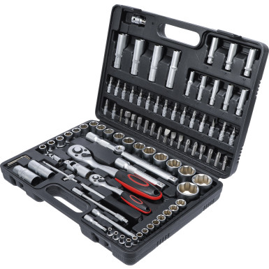 BGS Steckschlüssel-Satz Antrieb 6,3 mm (1/4 ) / 12,5 mm (1/2 ) 94-tlg BGS Do it yourself 2296