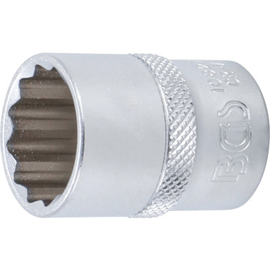 BGS Steckschlüssel-Einsatz-Satz, Zwölfkant | Antrieb Innenvierkant 12,5 mm (1/2"""") | Zollgrößen | 10-tlg | 9114