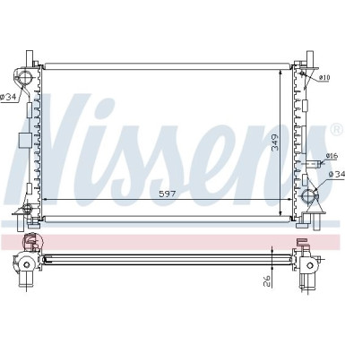 Wasserkühler PKW | FORD Focus 10/98 | 62073A