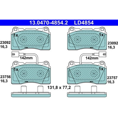 ATE Bremsbeläge ATE Bremsbeläge