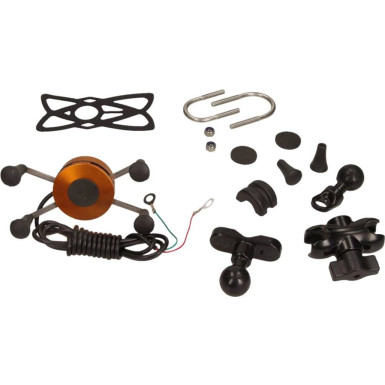 Moto-Handyhalter. (Ram) Mit Usb-Ladegerät 5V, 2A Netzschalter | J6051250073