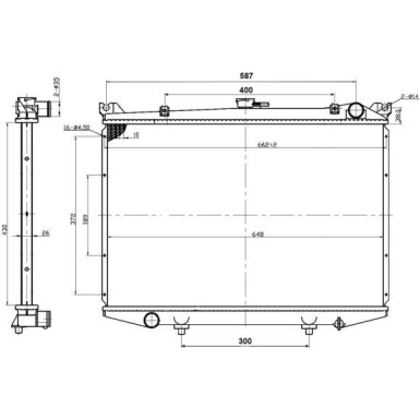 Kühler, Motorkühlung | 503492 Kühler, Motorkühlung | 503492