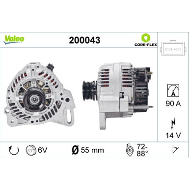 VALEO Generator 200043 VALEO CORE-FLEX