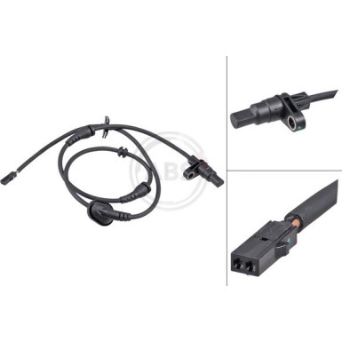 A.B.S. Sensor, Raddrehzahl 32252 A.B.S. Sensor, Raddrehzahl 32252