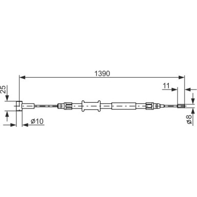 1 987 482 213 Seilzug, Feststellbremse