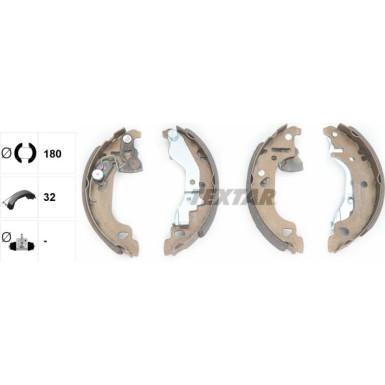 91054300 Bremsbackensatz 91054300 Bremsbackensatz