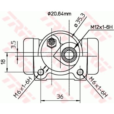 BWF171 Radbremszylinder BWF171 Radbremszylinder