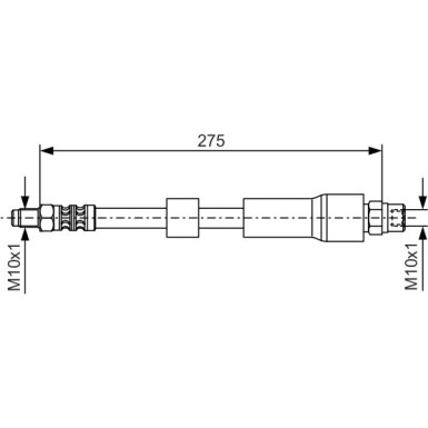 Bremsschlauch HA | BMW E39 98 | 1987476174