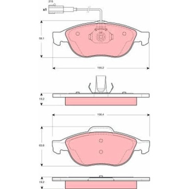 Bremsklötze VA | ALFA 147,156,LANCIA Lybra 99 | GDB1444