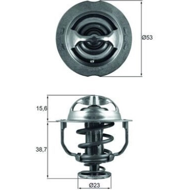 Thermostateinsatz mit Dichtung | VW Beetle/Jetta 10 | TX 200 90D
