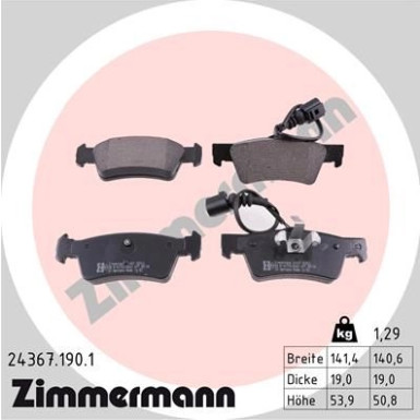 ZIMMERMANN Bremsbeläge
