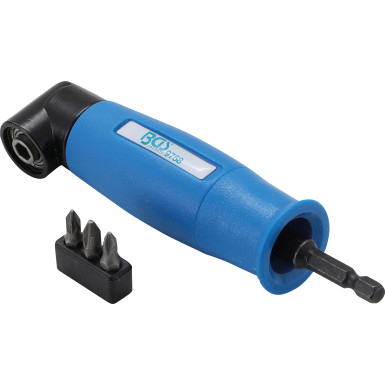 BGS Winkelbohrvorsatz | Antrieb Außensechskant 6,3 mm (1/4"""") / Abtrieb Innensechskant 6,3 mm (1/4"""") | 4-tlg | 9758