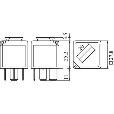 0 986 332 053 Relais, Kühlerlüfter 0 986 332 053 Relais, Kühlerlüfter