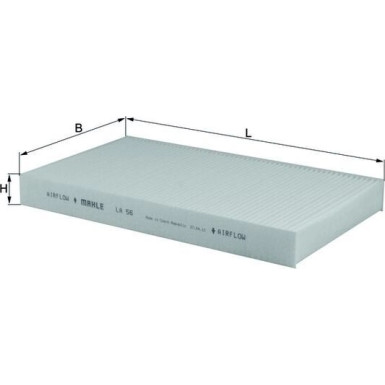 MAHLE Filter, Innenraumluft LA 56
