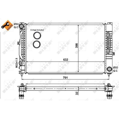 NRF Motorkühler | 539504