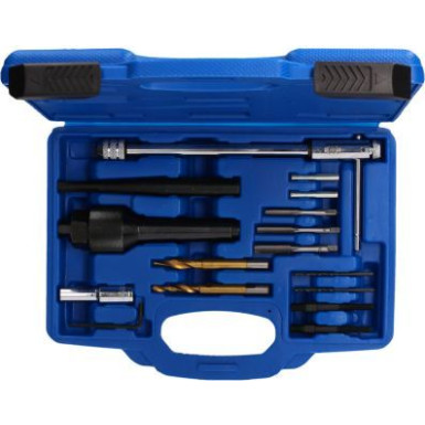 BRILLIANT TOOLS Kit zum Entfernen von Glühkerzen und zum Reparieren von Gewinden | 3-teilig | BT561030