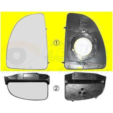 VAN WEZEL Spiegelglas, Außenspiegel