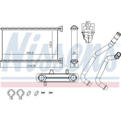 Heizkühler PKW BMW 4 F32,F33,F36,F82 420d 13 FIRST FIT 707190