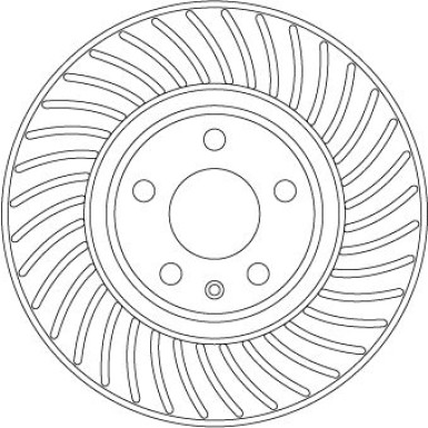 Bremsscheibe TRW SINGLE DF6950S