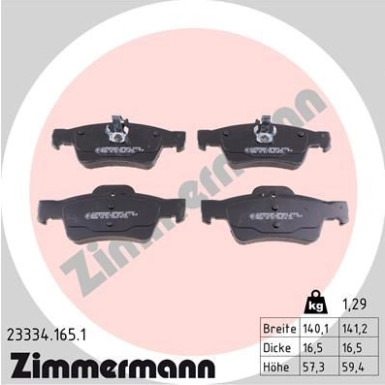 ZIMMERMANN Bremsbeläge