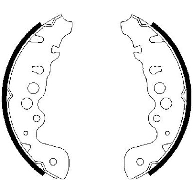 0 986 487 616 Bremsbackensatz