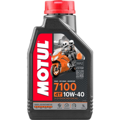 Motul 7100 Road / Off Road /Adventure 4T MA2 10W-40 1 Liter 7100 10W-40 4T 104091