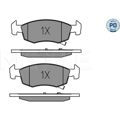 Bremsbelagsatz, Scheibenbremse | 025 221 4317/PD