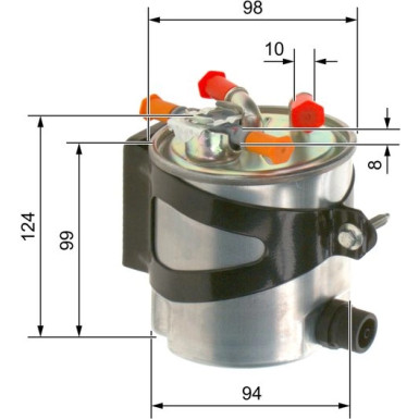 Kraftstofffilter RENAULT Megane F 026 402 016