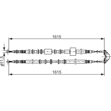 Handbremsseil OPEL Meriva 1987477935