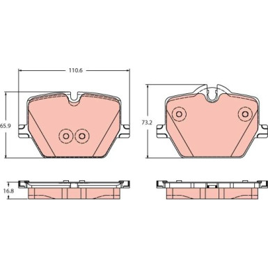 Bremsklötze HA | BMW 2, 3, 4, i4, Z4 18 | GDB2419 Bremsklötze HA | BMW 2, 3, 4, i4, Z4 18 | GDB2419