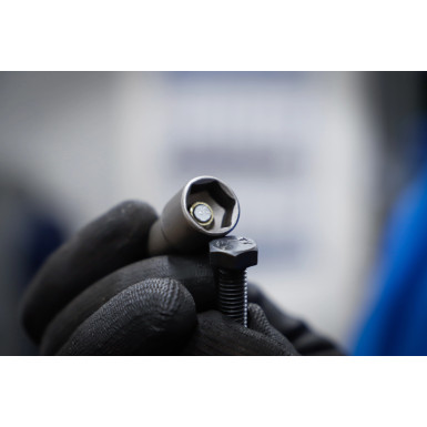 BGS Steckschlüssel-Einsatz-Satz Sechskant | extra lang | Antrieb Außensechskant 6,3 mm (1/4"""") | für Bohrmaschinen | SW 6 - 13 mm | 8-tlg | 2759