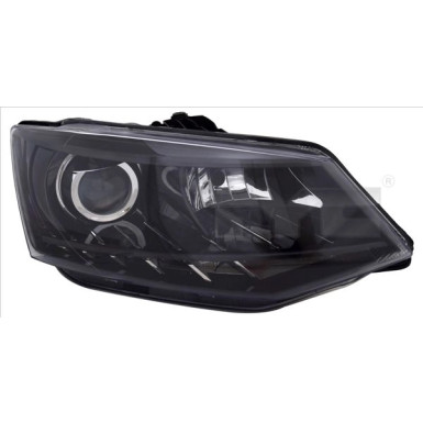 Scheinwerfer R H7/H7/LED +MOT +TGFL SCHWARZ | SKODA FABIA III 8,14-6,18 | 20-15031-06-2