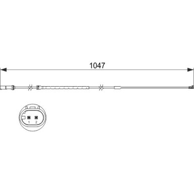 1 987 473 512 Warnkontakt, Bremsbelagverschleiß
