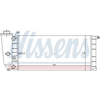 Wasserkühler PKW | FIAT Panda -03, LANCIA Y10 | 61837