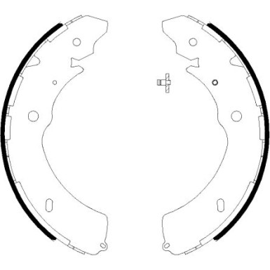 91084800 Bremsbackensatz 91084800 Bremsbackensatz