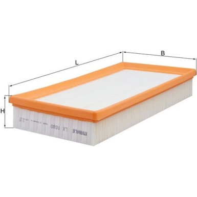 MAHLE Luftfilter | LX 1080