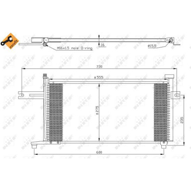 Kondensator, Klimaanlage EASY FIT 35315