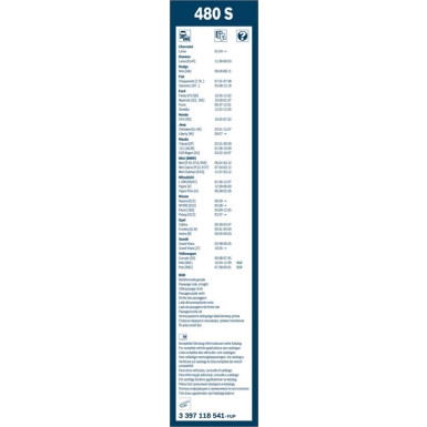 BOSCH | Wischerblatt 480S | TWIN-Spoiler | 3397118541