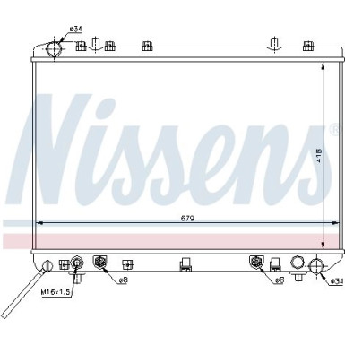 Wasserkühler PKW | DAEWOO MUSSO 2,3-3,2 AUT. 95 | 61669