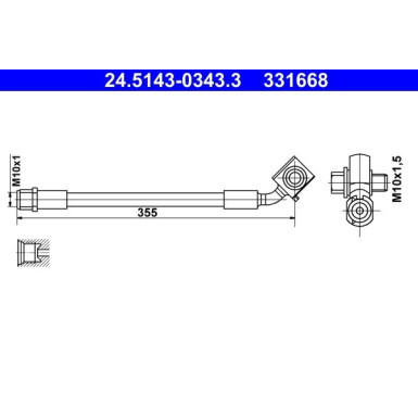 Bremsschlauch | 24.5143-0343.3 Bremsschlauch | 24.5143-0343.3