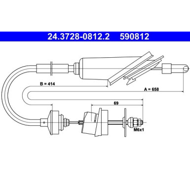 ATE Kupplungsseil ATE Kupplungsseil