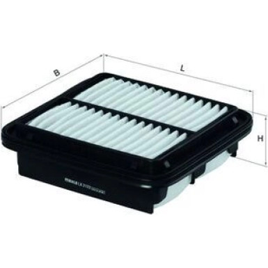 MAHLE Luftfilter LX 2122 MAHLE Luftfilter LX 2122