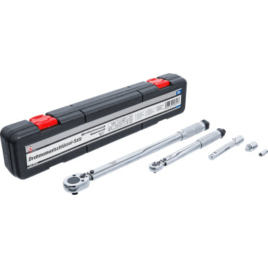 BGS Drehmomentschlüssel-Satz | Abtrieb Außenvierkant 6,3 mm (1/4"""") 5 - 25 Nm, 12,5 mm (1/2"""") 28 - 210 Nm | 5-tlg | 70190