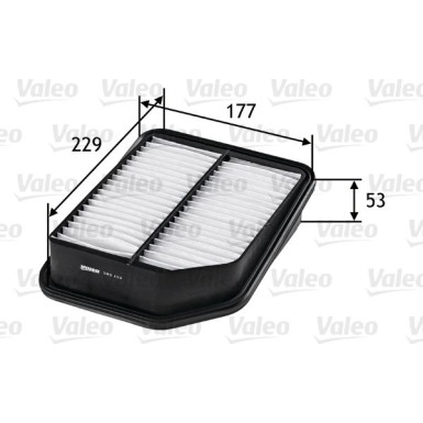 VALEO Luftfilter | 585153