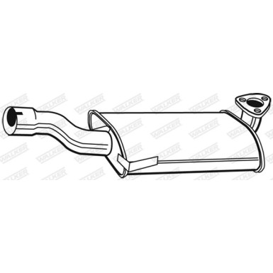 WALKER Mittelschalldämpfer 02110