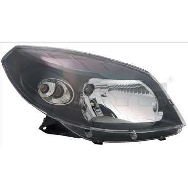 Scheinwerfer R H4 +LWR SCHWARZ | DACIA SANDERO 6,08-12,12 | 2040,513,2