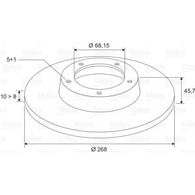 VALEO Bremsscheibe 186624