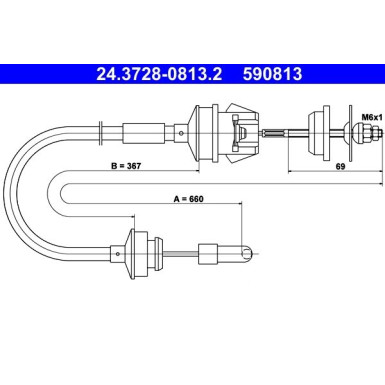 ATE Kupplungsseil ATE Kupplungsseil