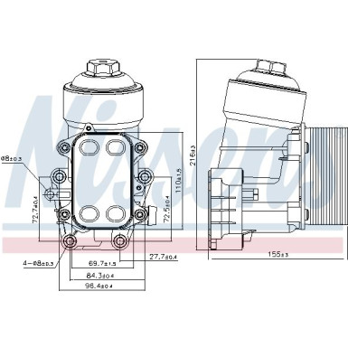 Ölkühler PKW VW Golf VI 08 FIRST FIT 91158